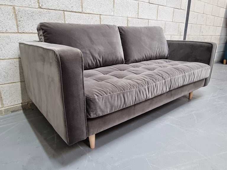 Made. Scott Large 2 Seater Sofa In Concrete Cotton Velvet RRP-£1500 | in  Retford, Nottinghamshire | Gumtree
