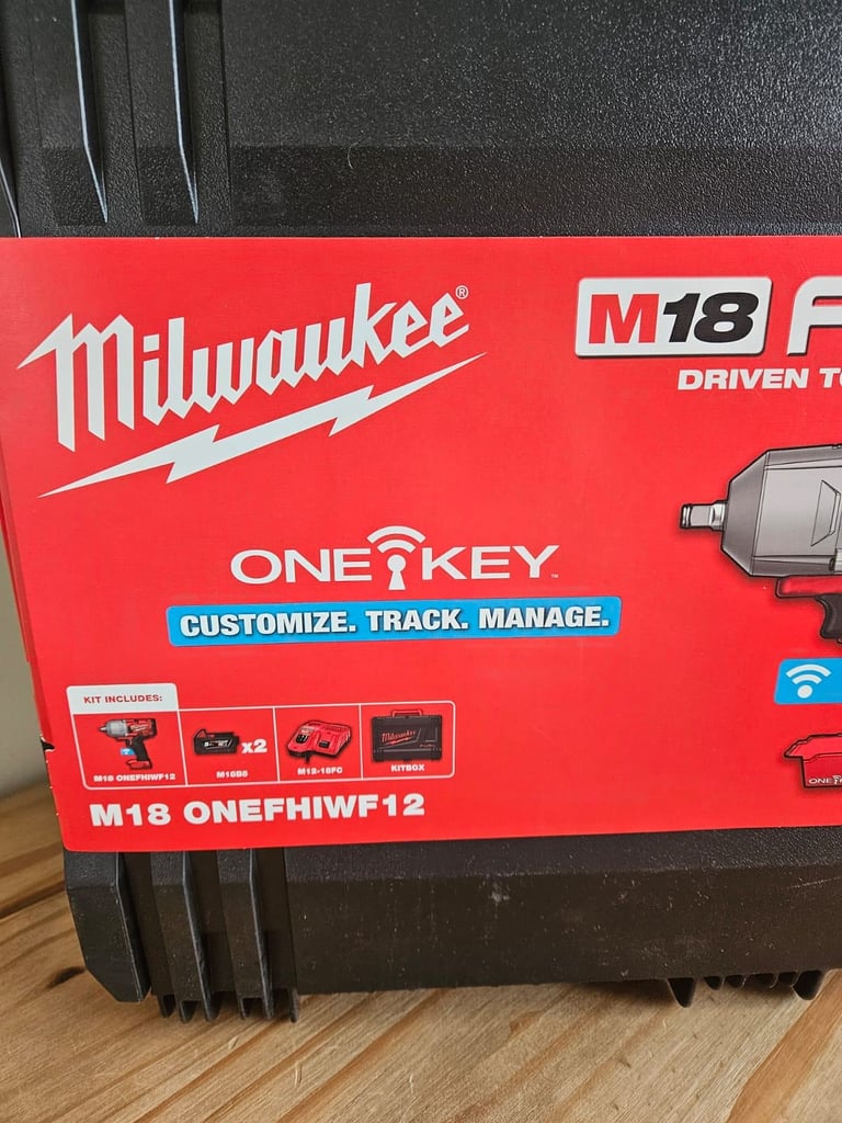 image for BRAN NEW BOXED MILWAUKEE FUEL IMPACT WRENCH 1/2 DRIVE KIT BOX 