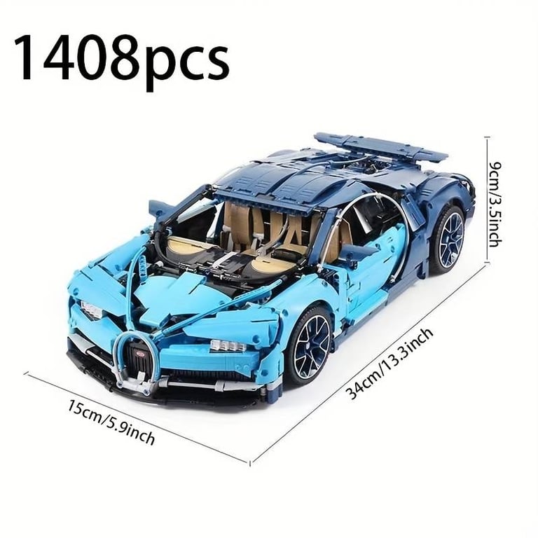 Bugatti Chiron Technical Brick Model 1408 pieces NOT OFFICIAL LEGO ADULT  BUILD | in Johnstone, Renfrewshire | Gumtree