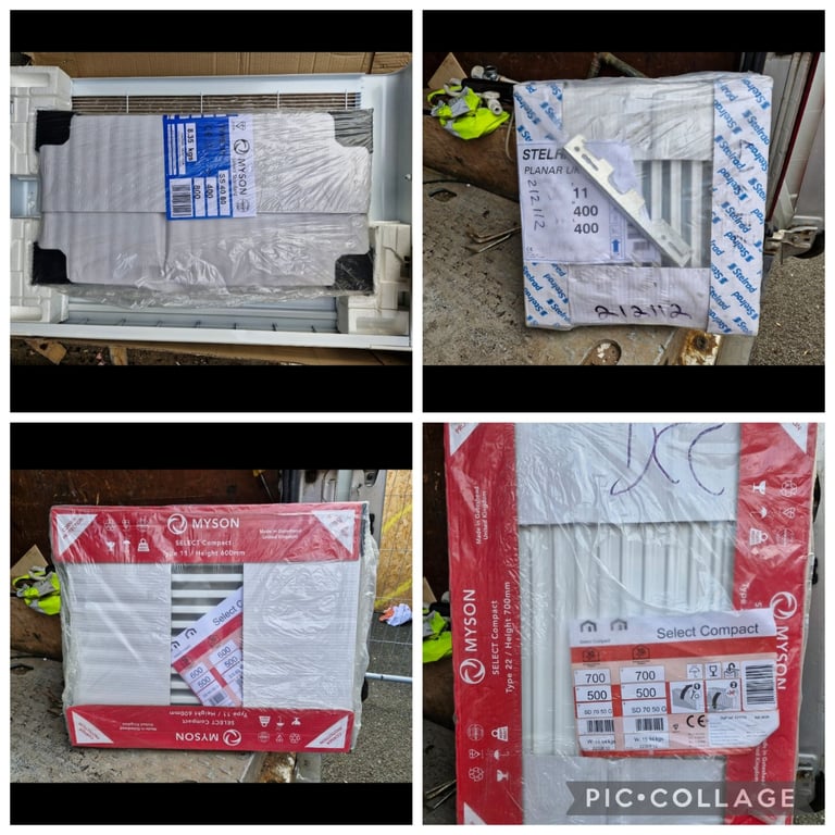 JOB LOT 30+ RADIATORS BRAND NEW VARIOUS MAKES/MODELS MYSON,CENTERAD,STELRAD