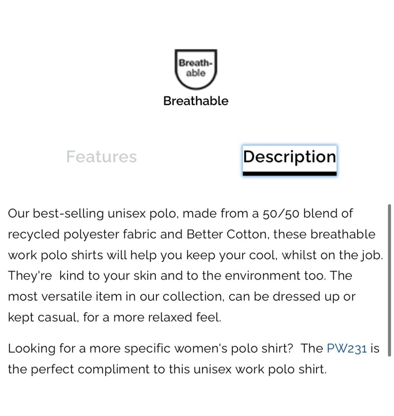 Alexandra Workwear Unisex Polo Shirt, Black, Navy, White, Various Sizes, NEW