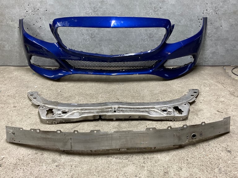 Mercedes C class w205 se front bumper + crash bar + top panel 2014-18 