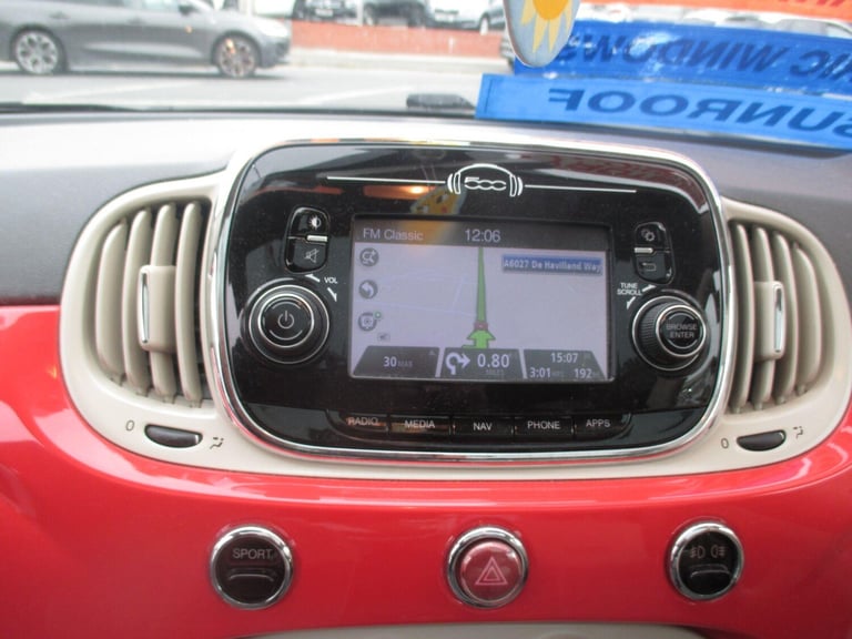 2016 Fiat 500 0.9 TwinAir Lounge Euro 6 (s/s) 3dr HATCHBACK Petrol Manual