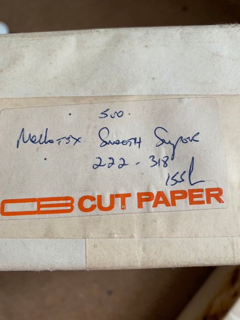 image for 2 PACKS OF 500 EACH MELLOTEX SMOOTH AND GLOSSY PAPER- 5 KILOS EACH -REDUCED TO £20 UNTIL 30 NOVEMBER