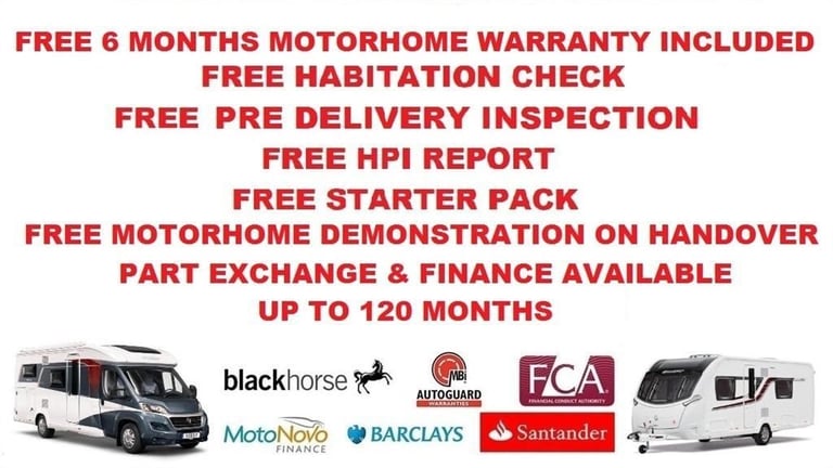 Autocruise Startrail PEUGEOT 4 BERTH 2 TRAVEL SEAT MOTORHOME