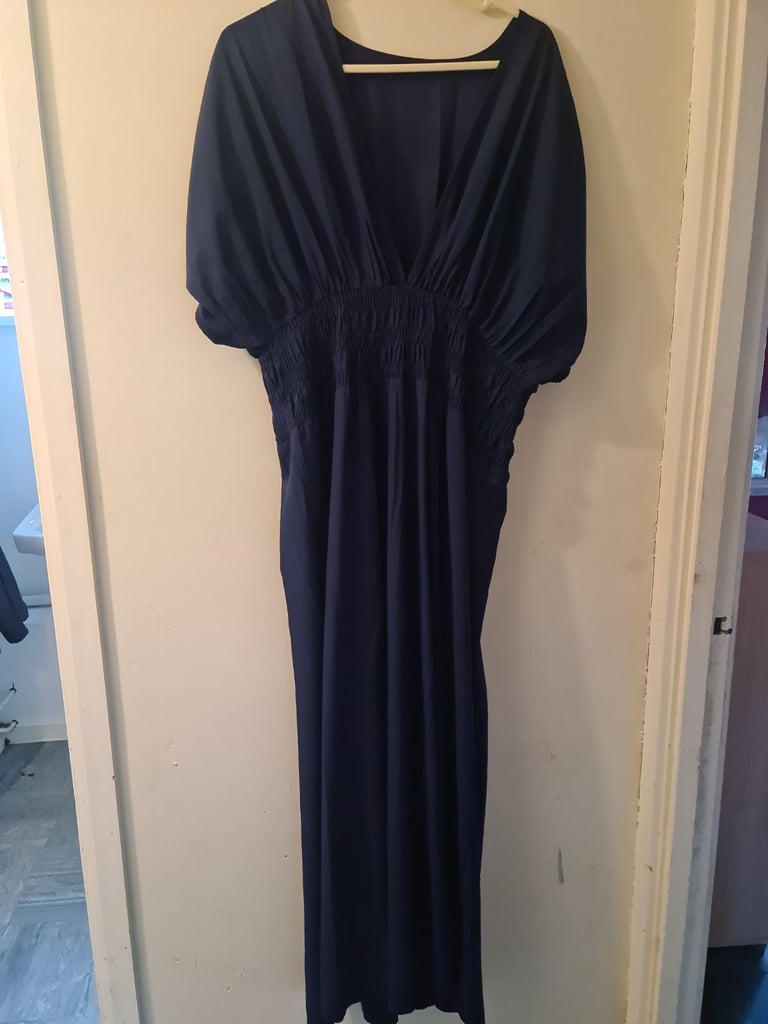 Navy maxi dress size 18