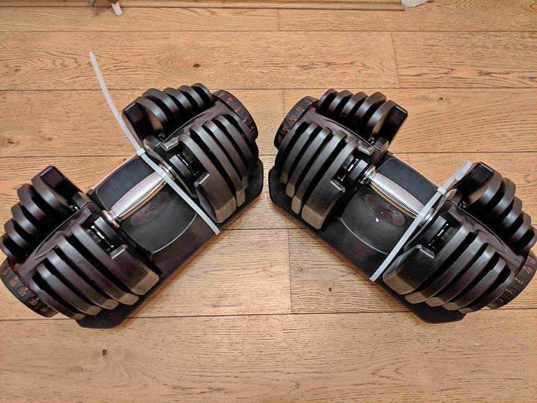 BRAND NEW Pair of 40kg Adjustable Dumbbells (x2 80kg total)
