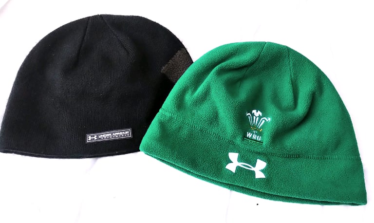 Under armour beanie hats x 2 black and. Green wru | in Aberdare, Rhondda  Cynon Taf | Gumtree