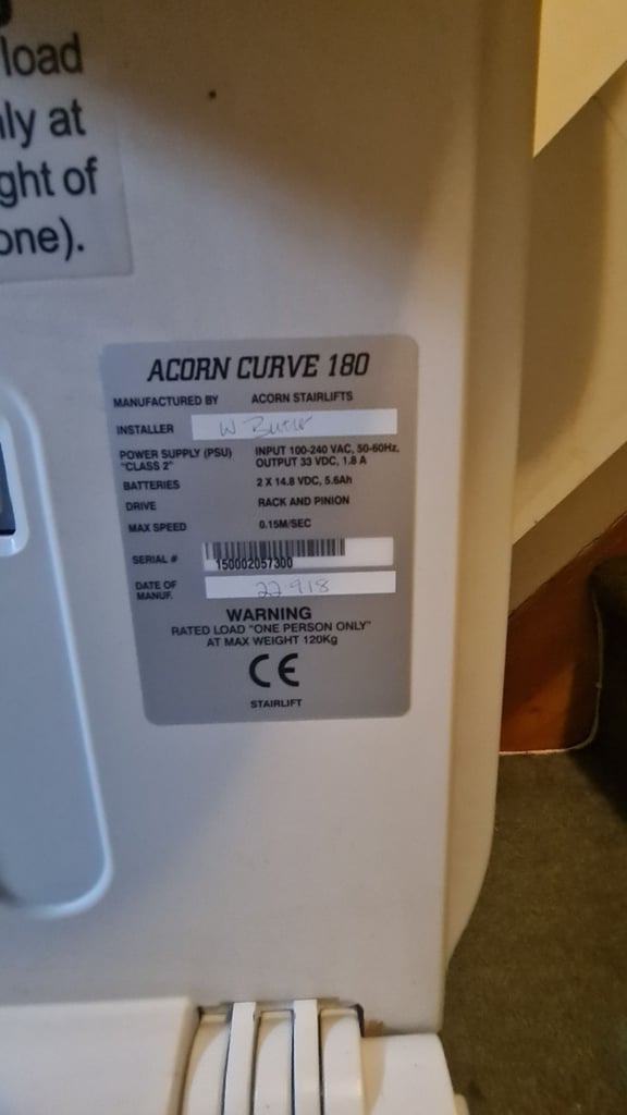 image for Acorn 180 curved stairlift 