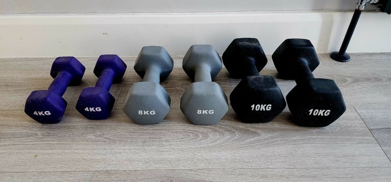 image for Neoprene hex dumbbells set