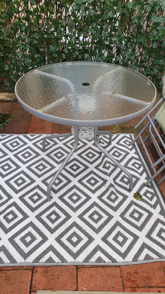 Garden table and chairs