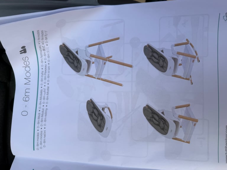 Tutti Bambini Nova Birth to 12 Years Complete Highchair Package - Grey/Oak