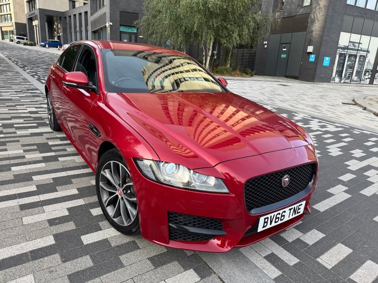 2016 JAGUAR XF R - SPORT 2.0 DIESEL AUTOMATIC 4dr SALOON RED + £35 ROAD TAX