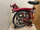 Brompton M3L folding bike like new used just 3 times !