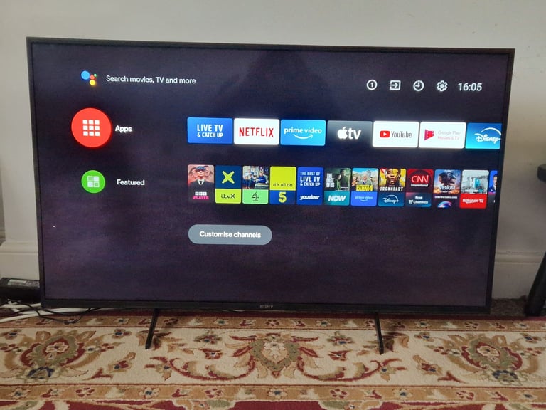 Sony Smart TV Led 49" HDR 4K Ultra HD Android for sale 