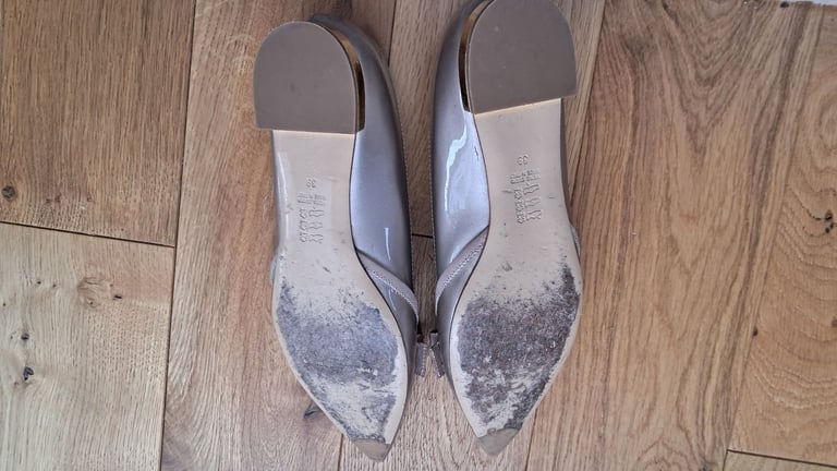 Ladies Russell and Bromley patent leather court shoes