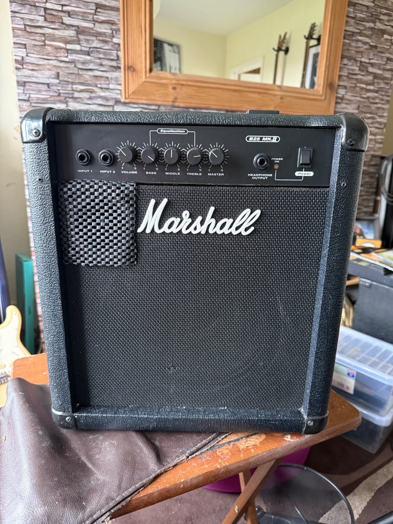 image for Marshall 25w bass guitar amp 
