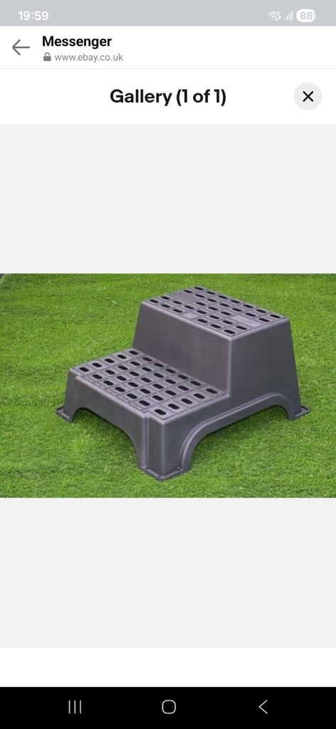 image for MILENCO MGI Giant Plastic Double Step Heavy Duty Non-Skid