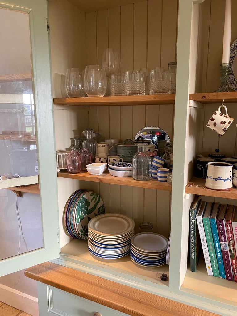 Country Kitchen Dresser - sage green