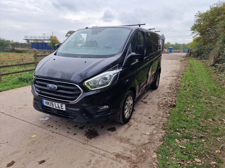 2019 Ford Transit Custom Black 6 Seat Crew Cab  LTD Top Spec Spares &amp; Repairs