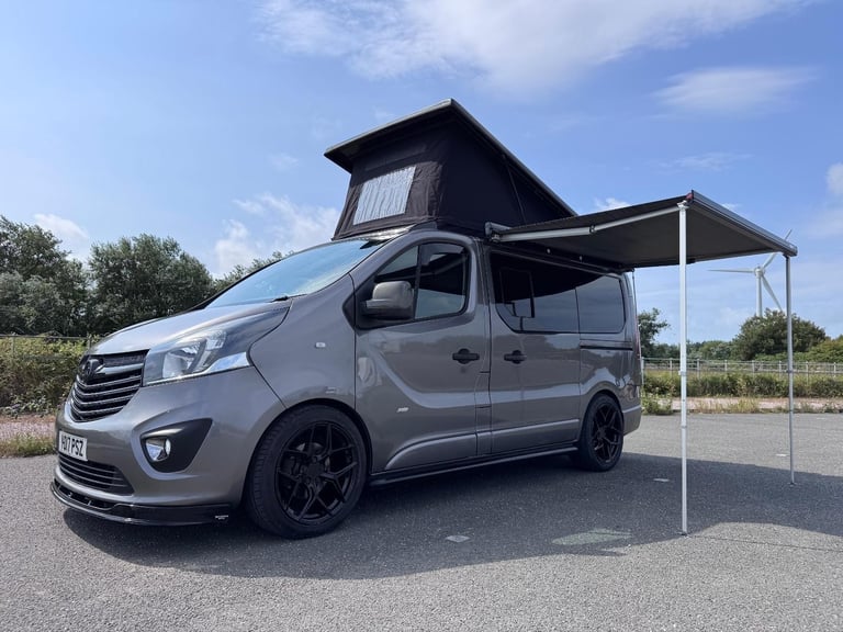 image for 2017 VAUXHALL VIVARO 2700 SPORT CAMPERVAN. POP TOP. ELEC ROCK & ROLL BED.
