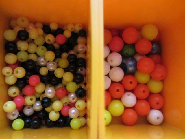 Large Assortment of sea fishing tackle in organiser box