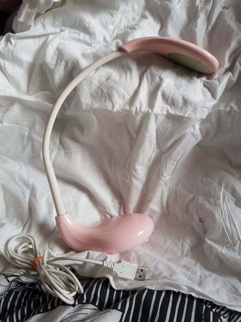 MINISO Pink Folding LED Desk Lamp with USB cable touch light
