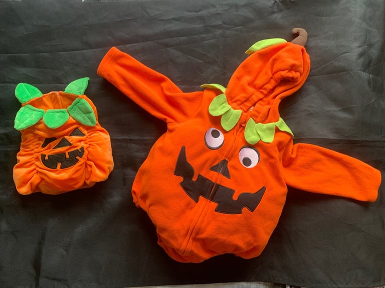 image for Halloween Baby & Small Dog Pumpkin Costumes 