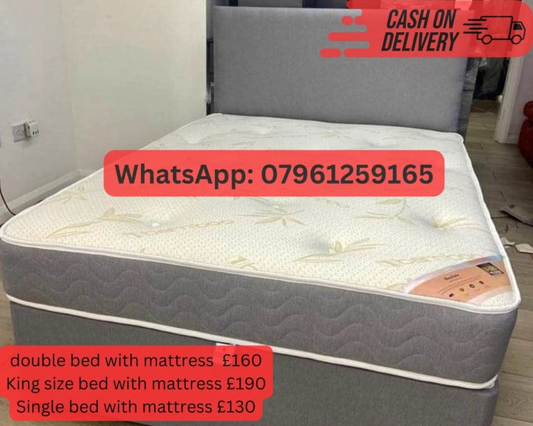 Single Bedframe With Firm MattressDouble Bed Base Headboard With