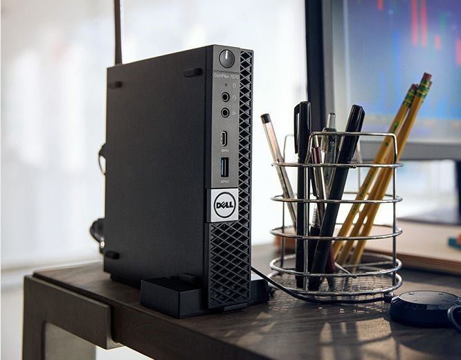 Dell Optiplex 7070 Mini PC i7 9700T 16GB DDR4 256GB M.2 SSD + 1TB HDD Desktop Computer