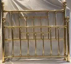 Brass bed - headboard and footboard only