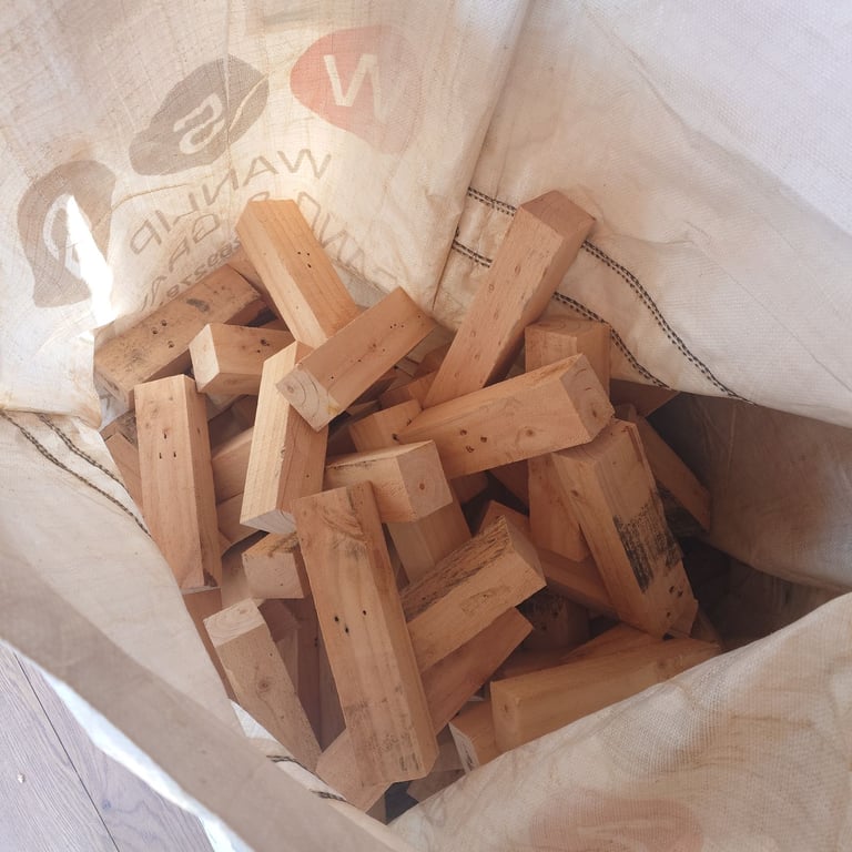 Firewood & kindling for log burner open fire.