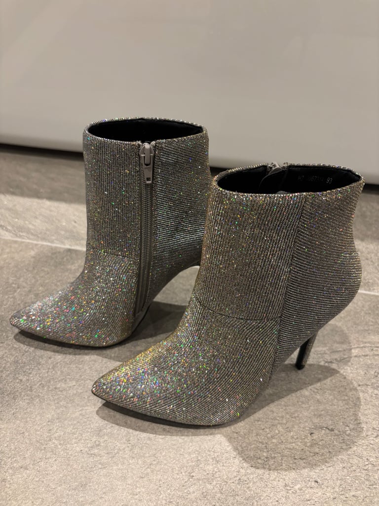 image for BNWT Metallic boots. Size 4