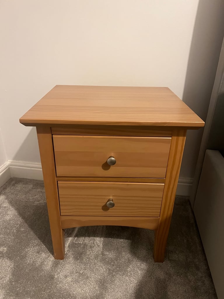 Marks & Spencer’s two-drawer bedside table (1 nr) 