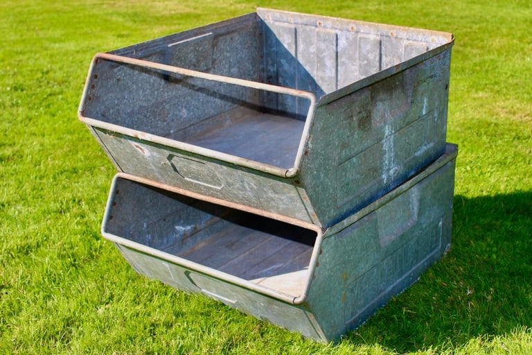 image for Galvanised Tote bins various sizes for Sale