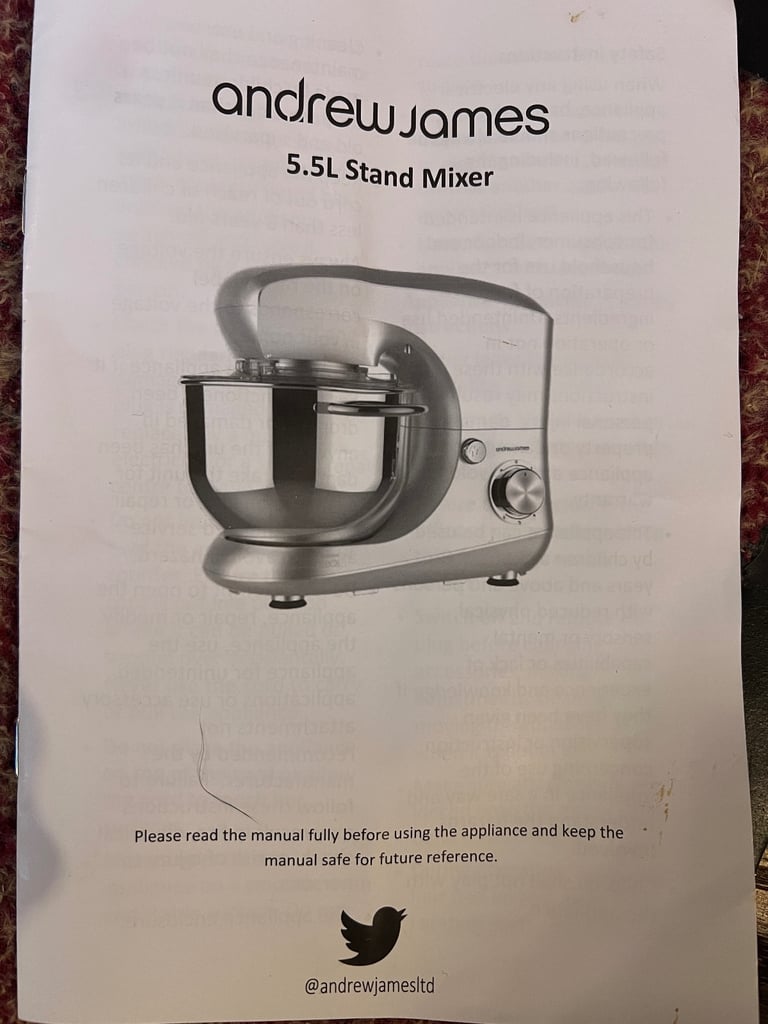 Stand mixer Andrew James brand