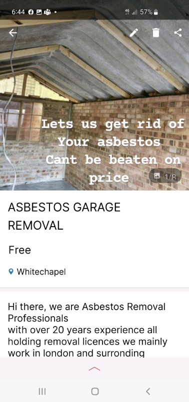 Asbestos Garage Roof Removal 