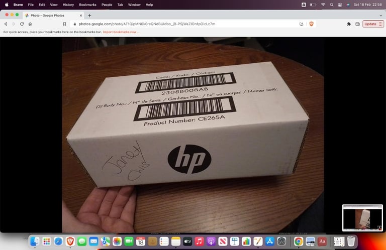 HP toner ink CE265A brand new boxed central London bargain
