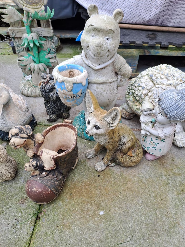 Various 16  garden statues and sizes see photos 
