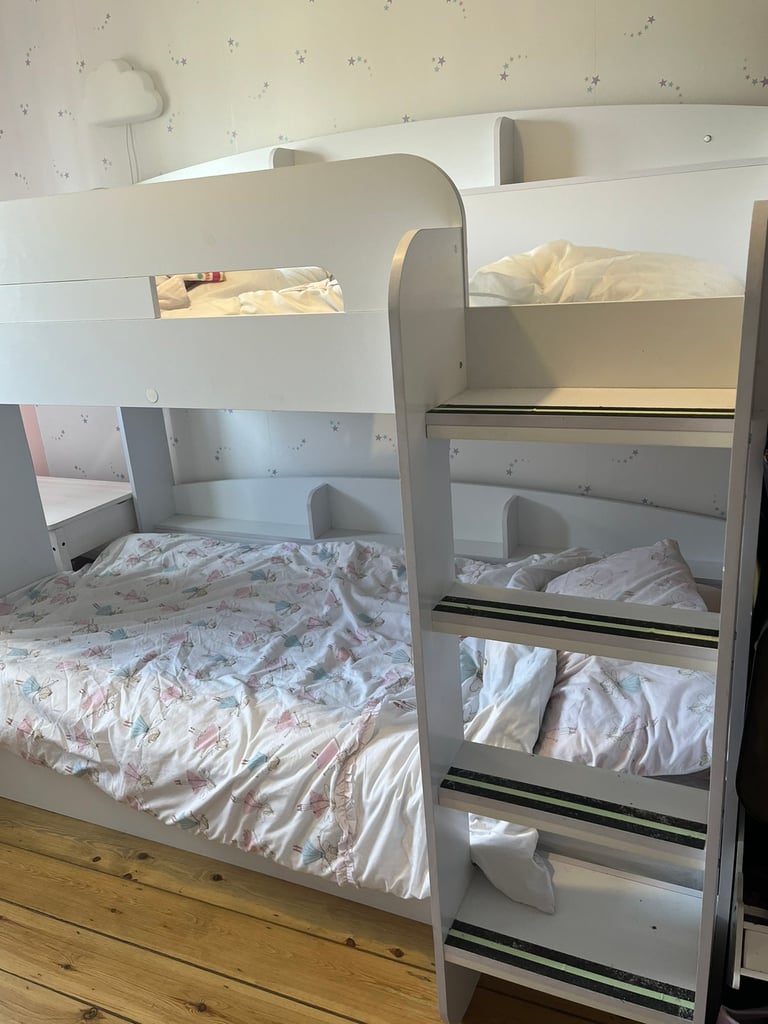  White habitat bunk beds