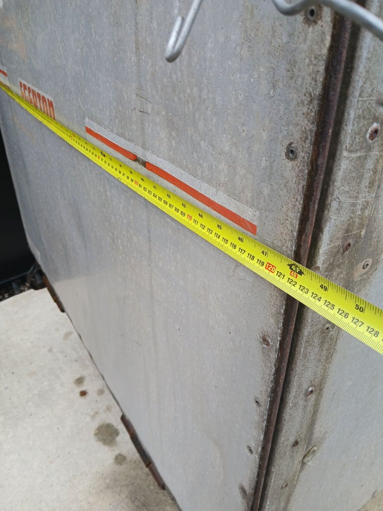 Metal indespension box trailer with rear ramp for sale