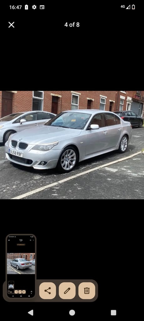 BMW, 5 SERIES, Saloon, 2008, Semi-Auto, 1995 (cc), 4 doors