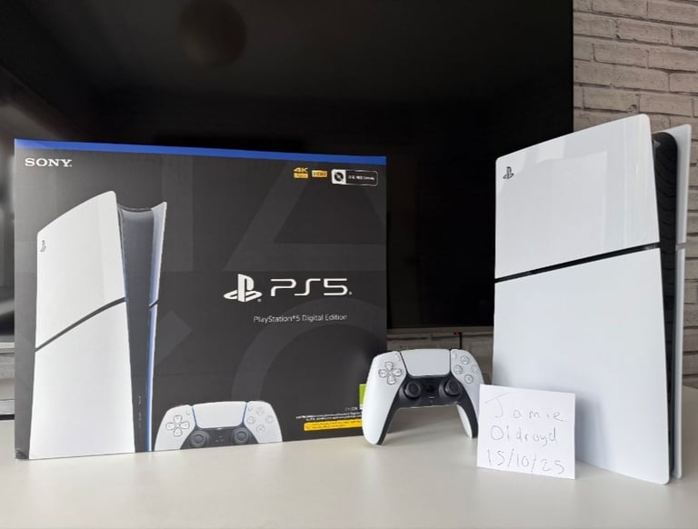 image for 2 Weeks Old - PS5 Slim Digital Edition 1TB 4K 120Hz Gaming Console
