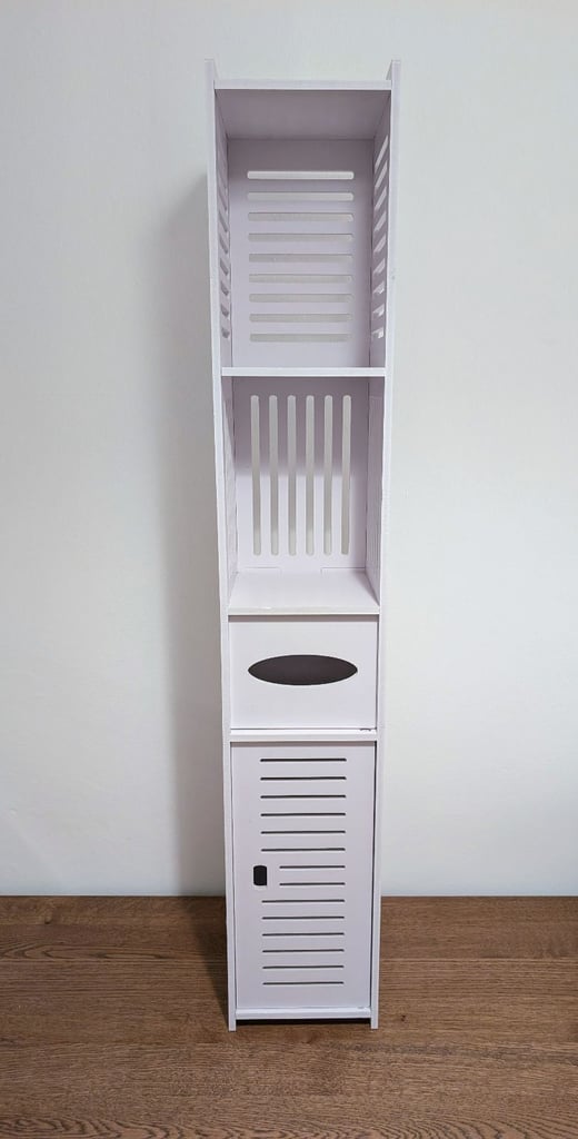 image for White floor-standing bathroom cabinet