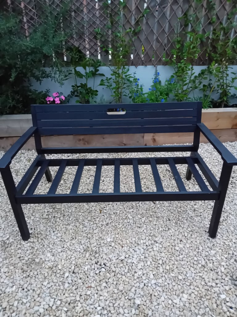 Wooden garden bench