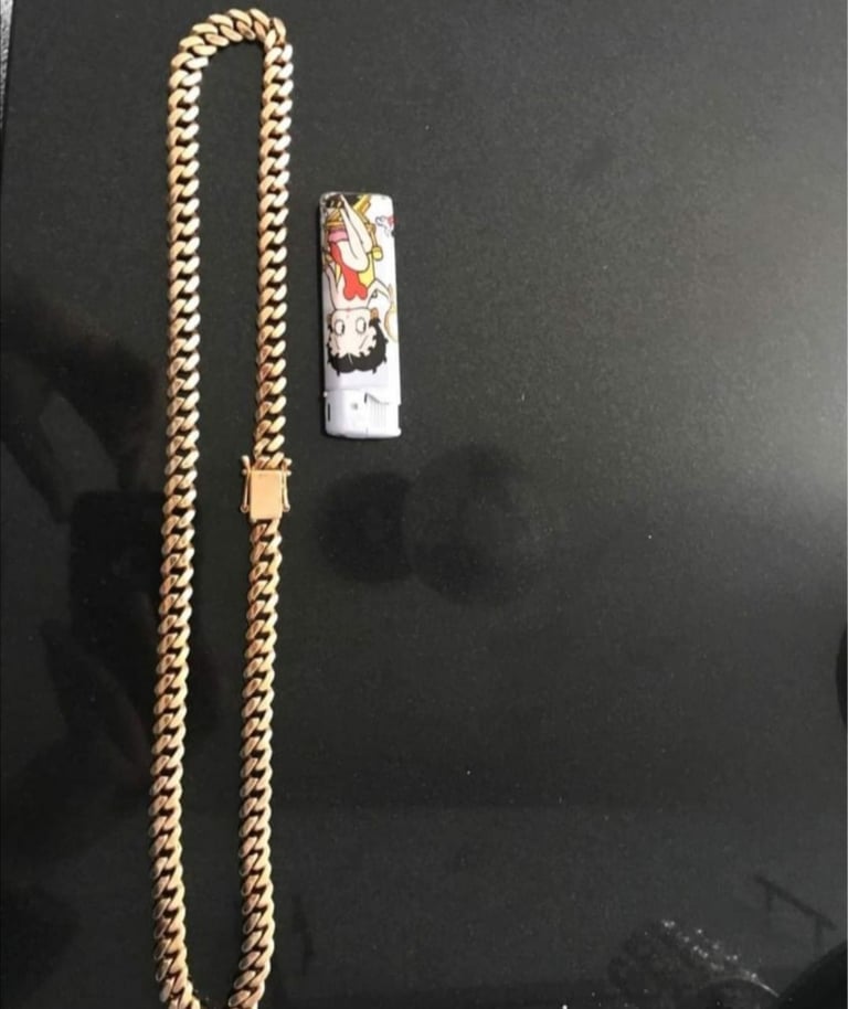 image for 9ct gold cuban chain 