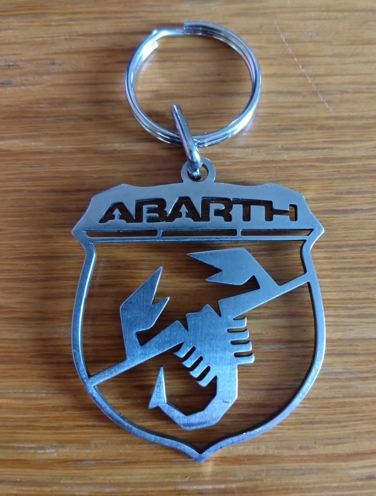 image for Abarth Keyring, Stainless steel, 595, 695