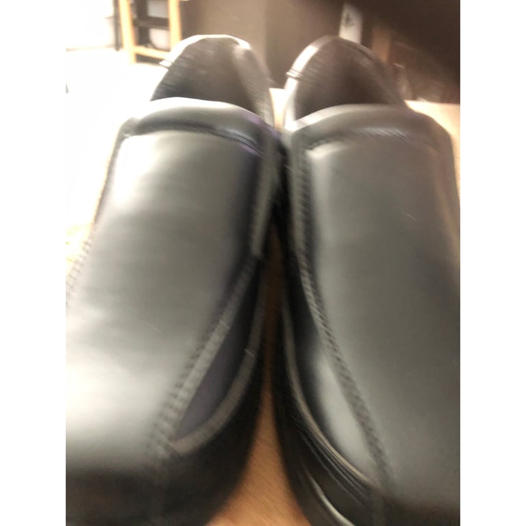 Unisex black school shoes size 4 