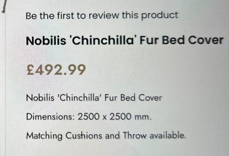 image for NOBILIS THROW/BED COVER