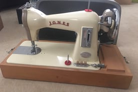 Jones Model CBD sewing machine with case